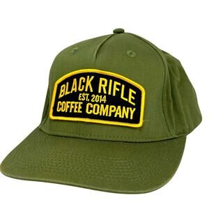 Black Rifle Coffee Company Adjustable Baseball Cap Hat - Camo Green